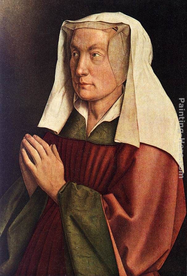 Jan van Eyck The Ghent Altarpiece The Donor's Wife [detail]